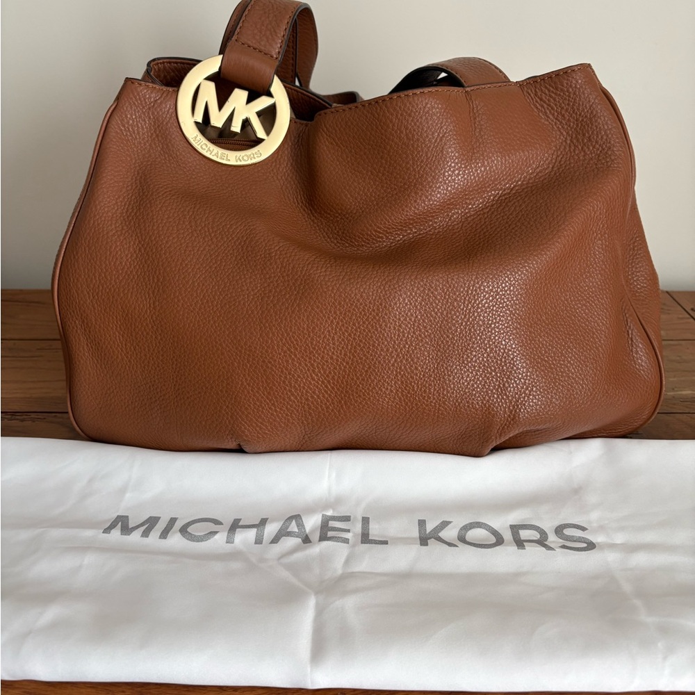 Michael Kors Light Brown Logo Large Handbag